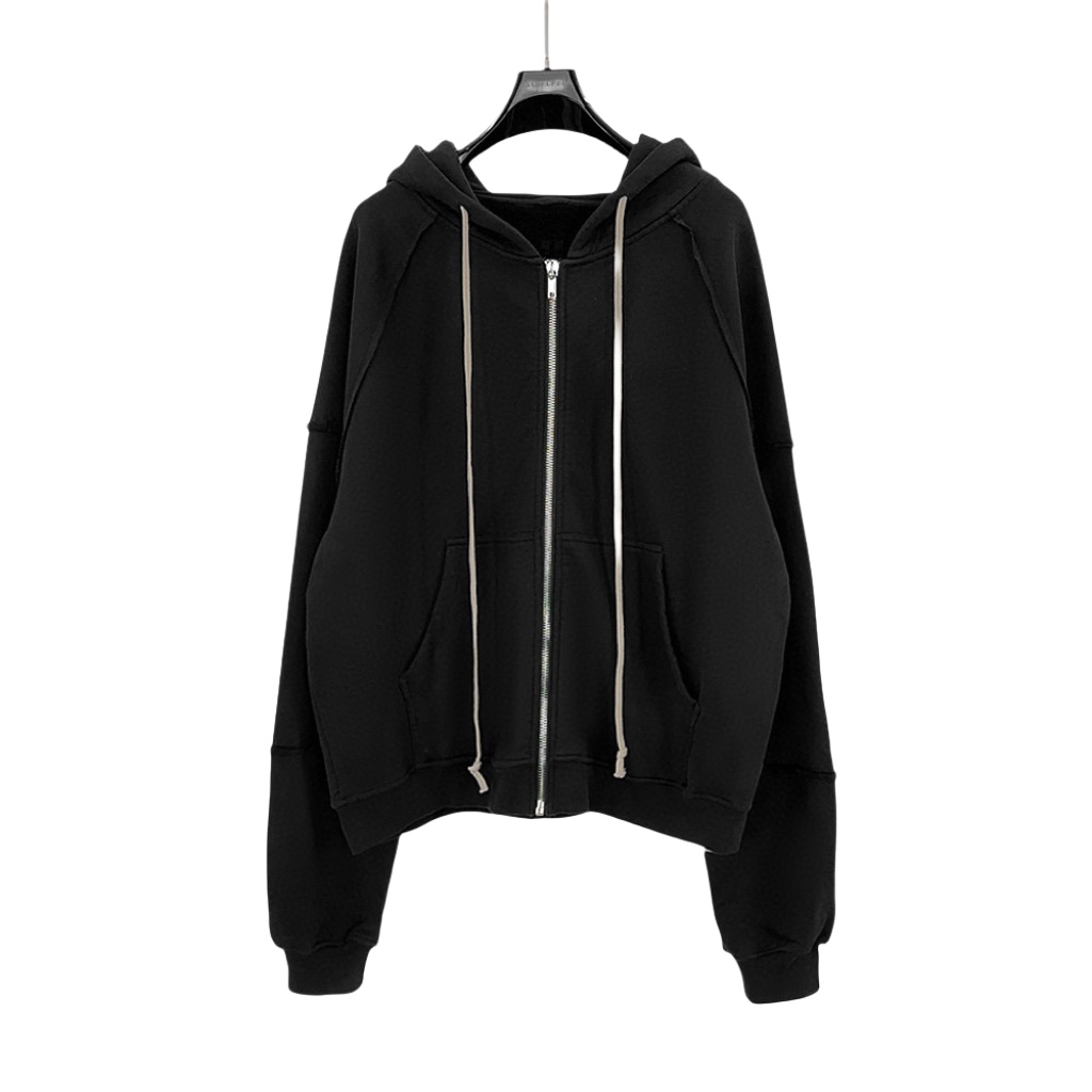 Rick Owens Cotton Zip-up Hoodie - PerfectKickZ