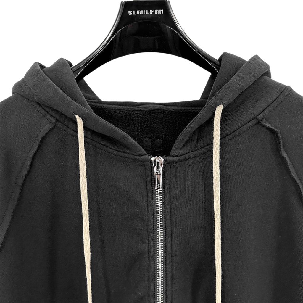 Rick Owens Cotton Zip-up Hoodie - PerfectKickZ