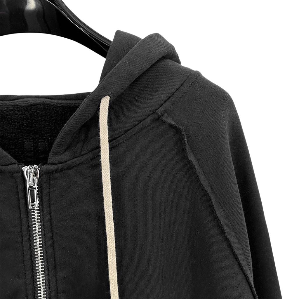 Rick Owens Cotton Zip-up Hoodie - PerfectKickZ