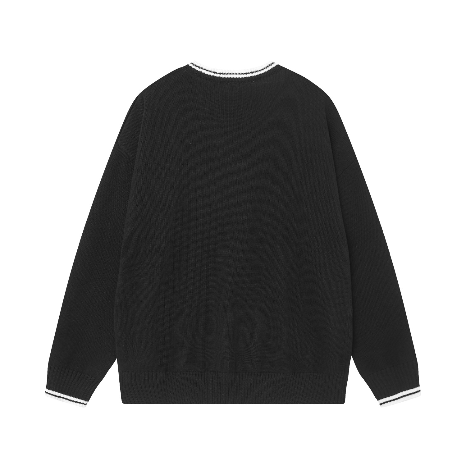 Celine Triomphe V-Neck Sweater 'Black' - 