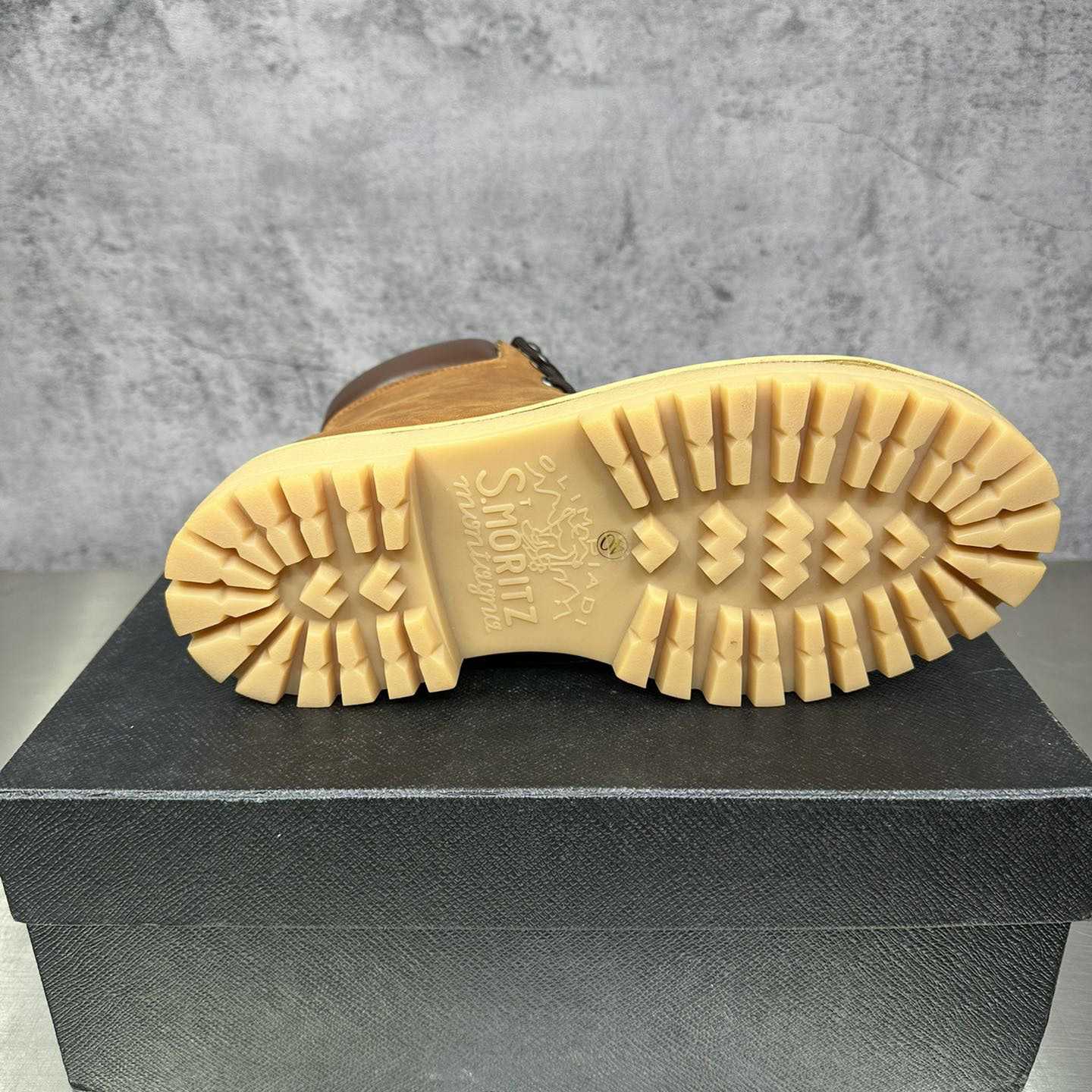 Prada Lug-sole Leather Boots - PerfectKickZ