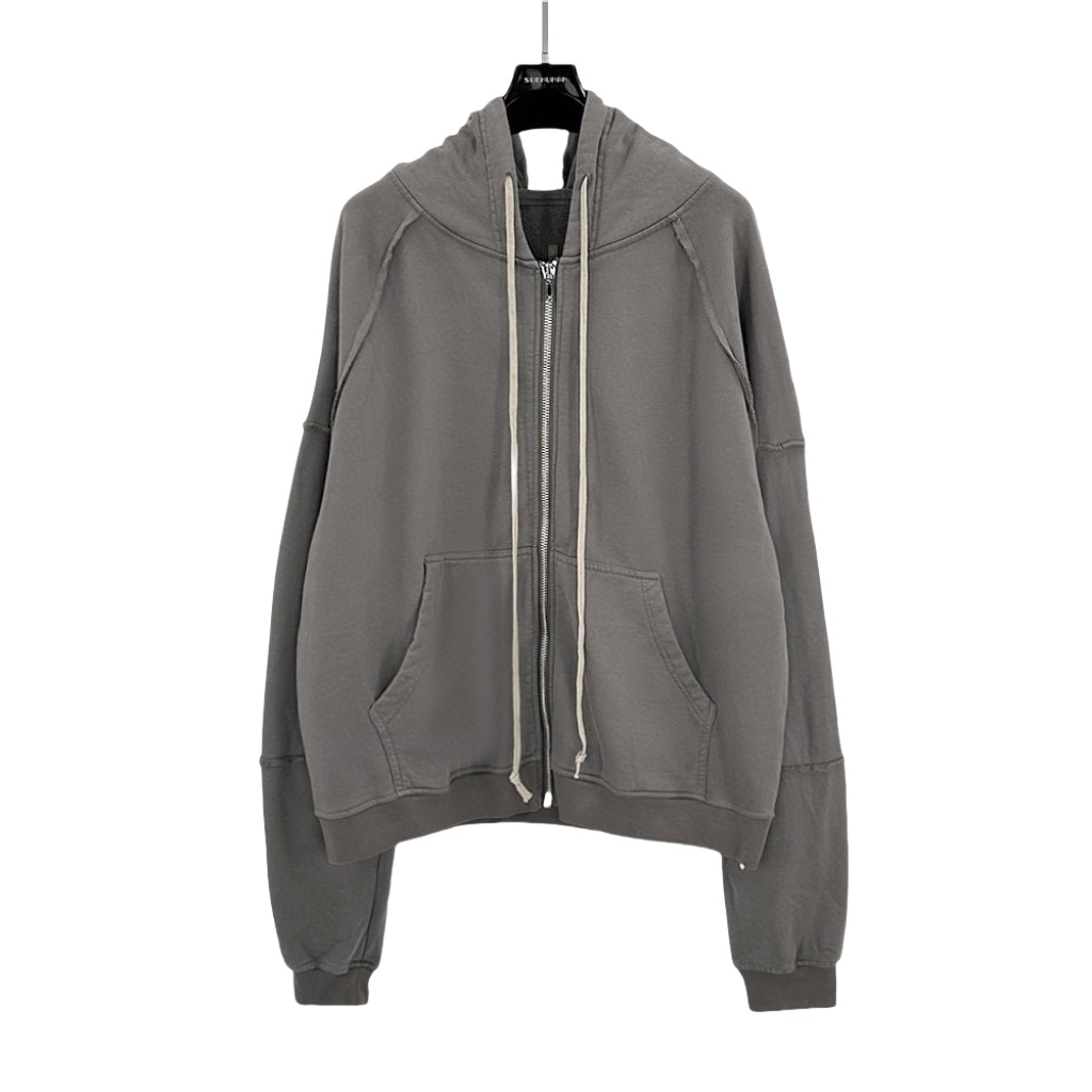 Rick Owens Cotton Zip-up Hoodie - PerfectKickZ