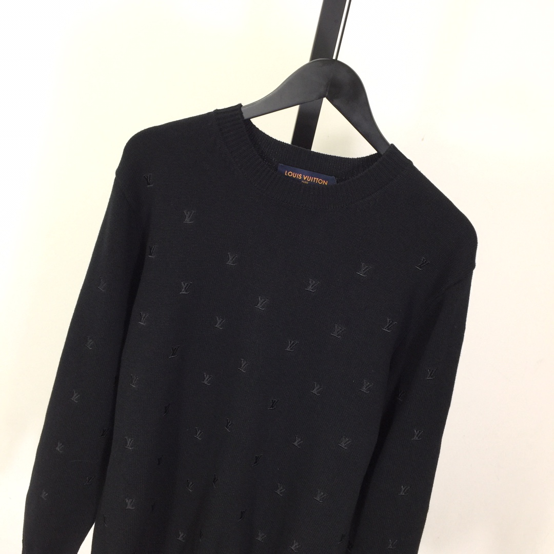 Louis Vuitton Embroidered Signature Merino Crewneck    1AFIXC - PerfectKickZ