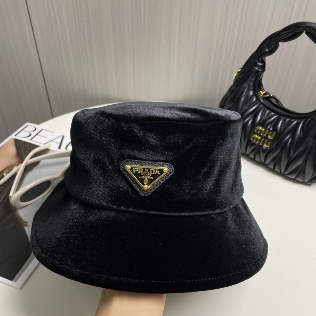 Prada Velvet Bucket Hat - PerfectKickZ