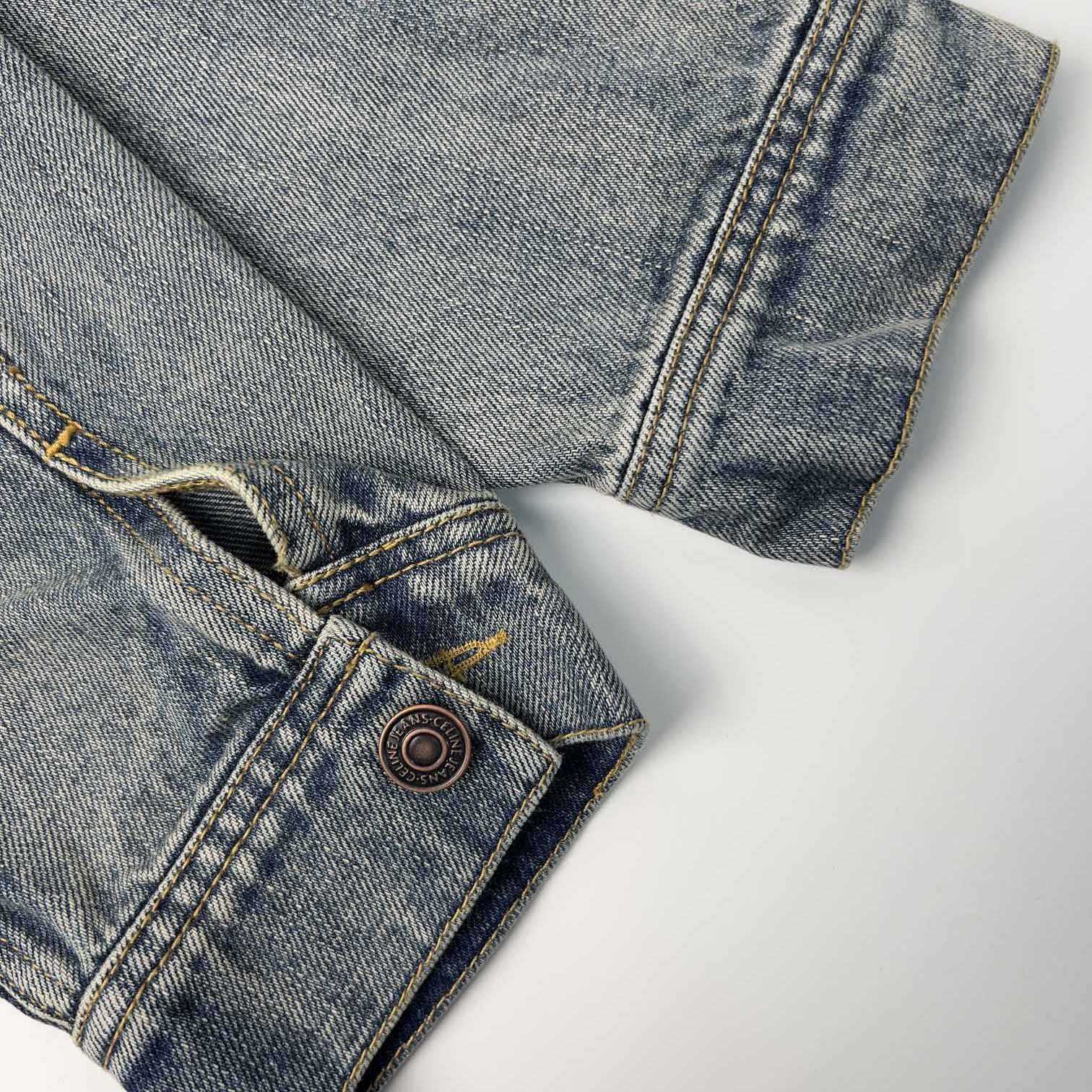 Celine Trucker Jacket In Union Wash Denim - 