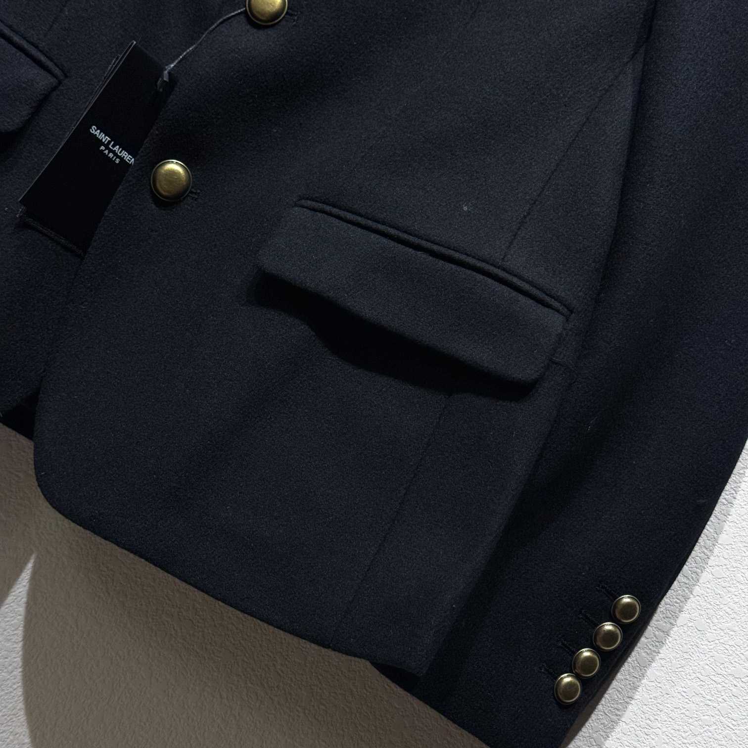 Saint Laurent Anchor Black Blazer Jacket - 
