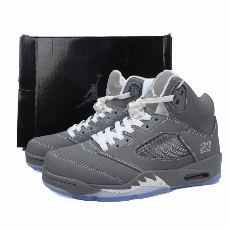 Air Jordan 5 Retro 'Wolf Grey' Sneakers     136027-005  - PerfectKickZ