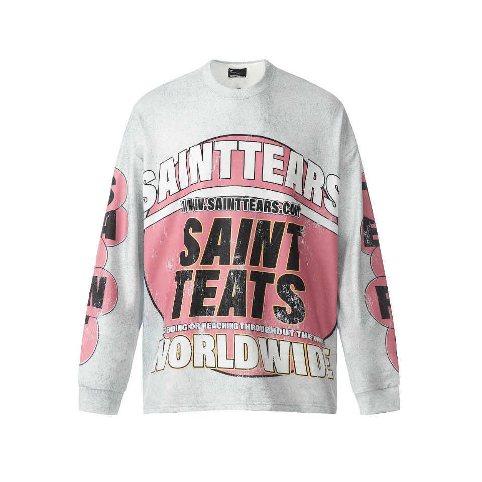 Saint Michael Tears Long Sleeve T-Shirt - PerfectKickZ