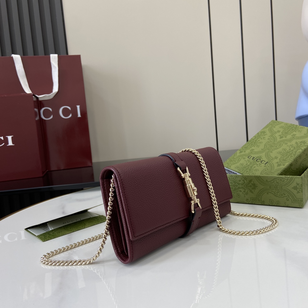 Gucci Jackie 1961 Chain Wallet - PerfectKickZ