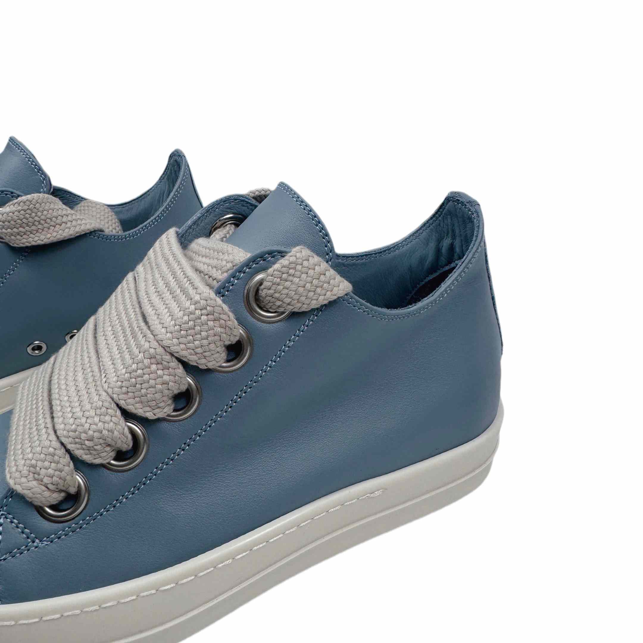 Rick Owens Jumbo-Laced Low-Top Sneakers - PerfectKickZ
