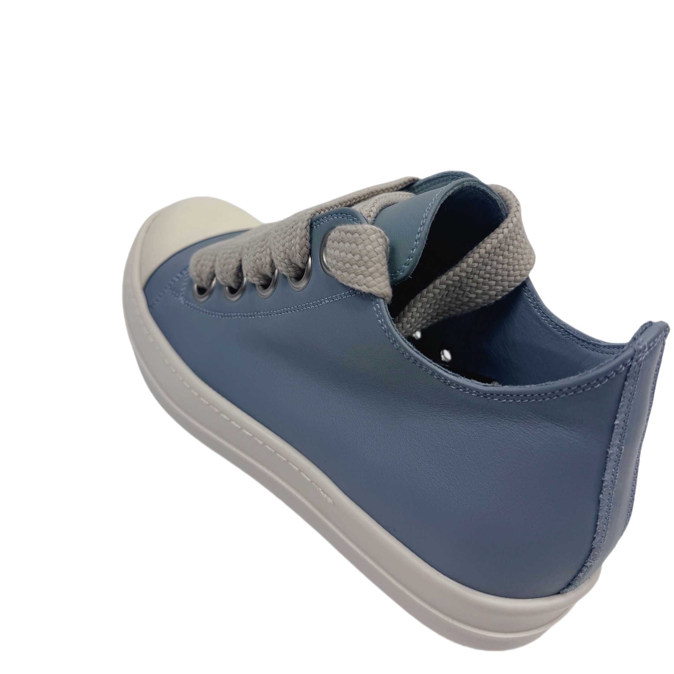 Rick Owens Jumbo-Laced Low-Top Sneakers - PerfectKickZ