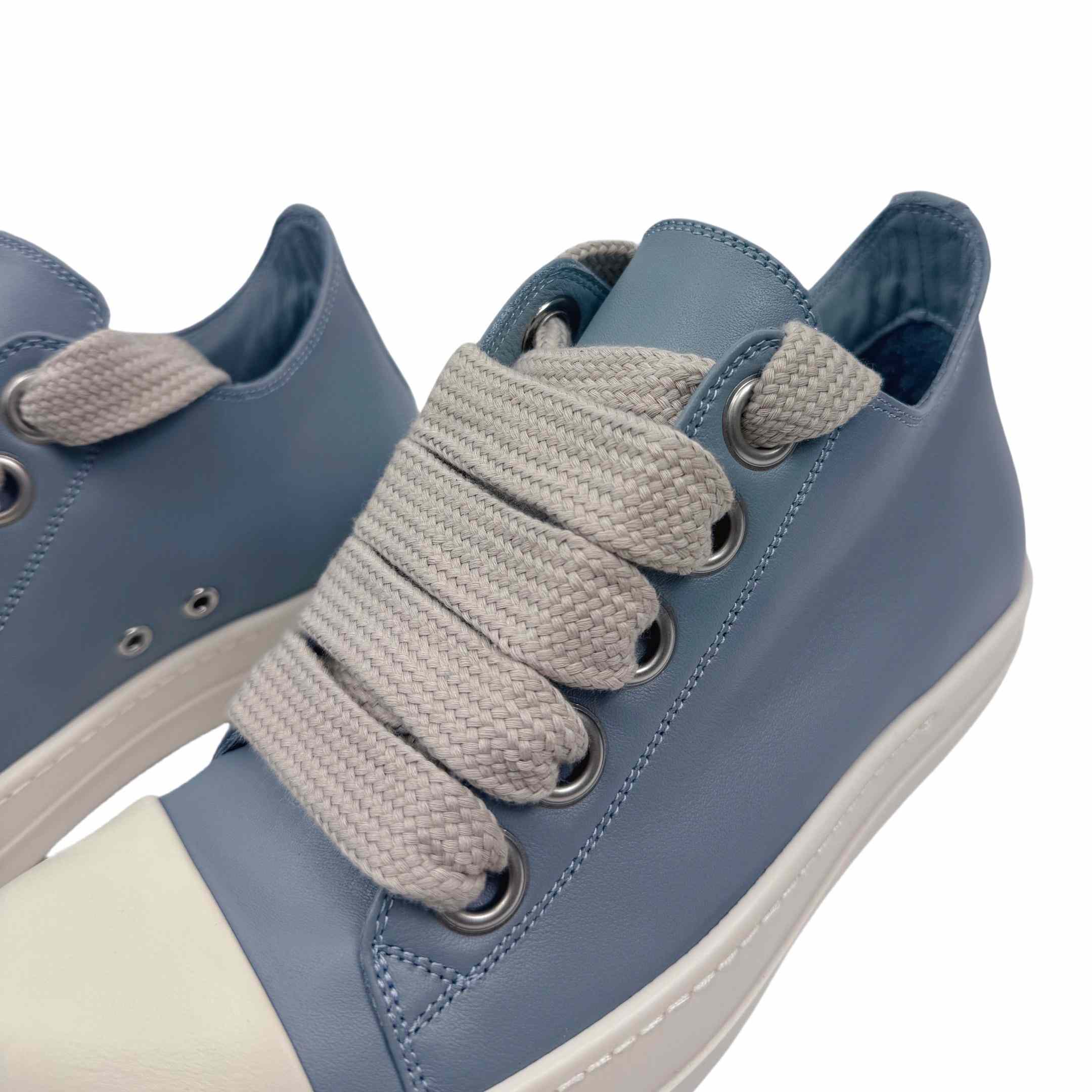 Rick Owens Jumbo-Laced Low-Top Sneakers - PerfectKickZ