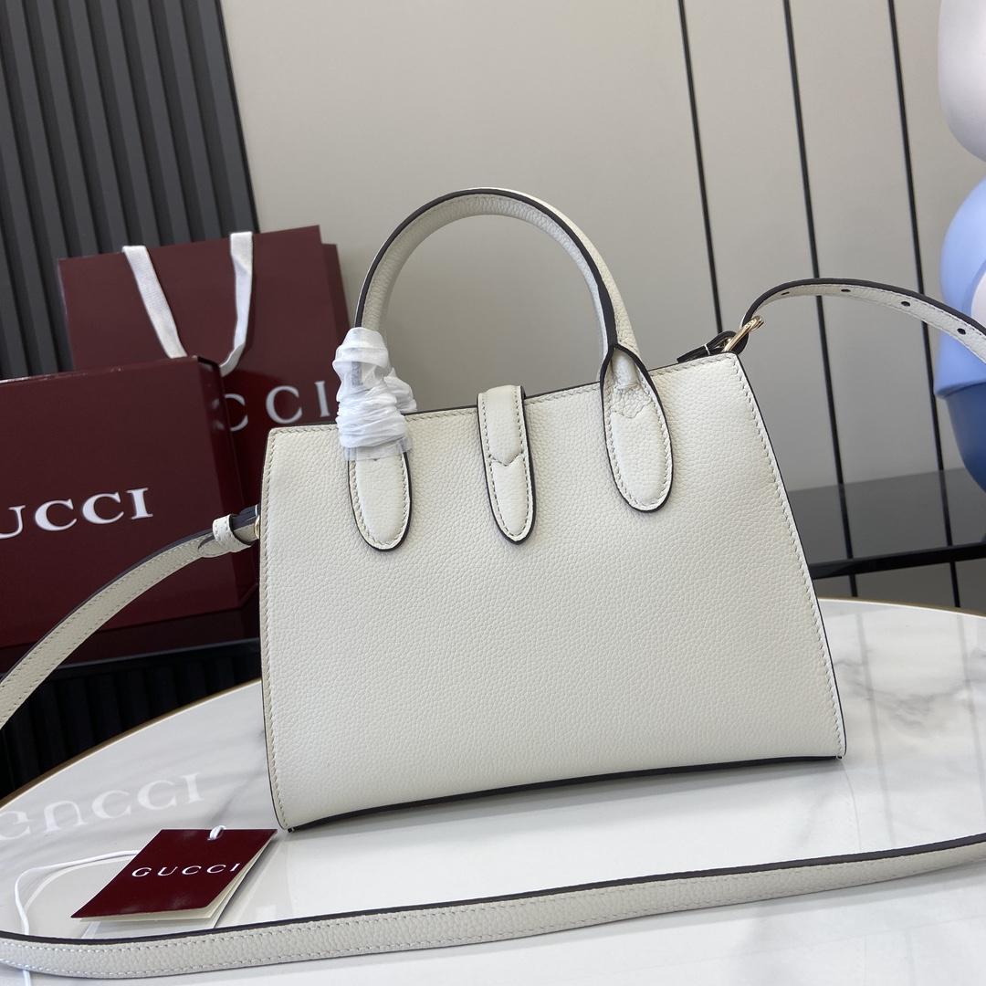 Gucci Small Tote Bag With Hook Closure - PerfectKickZ