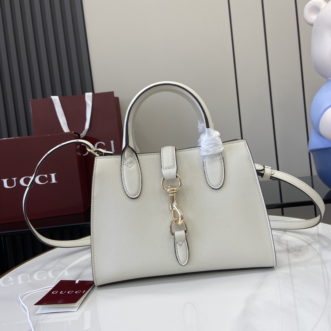 Gucci Small Tote Bag With Hook Closure - PerfectKickZ