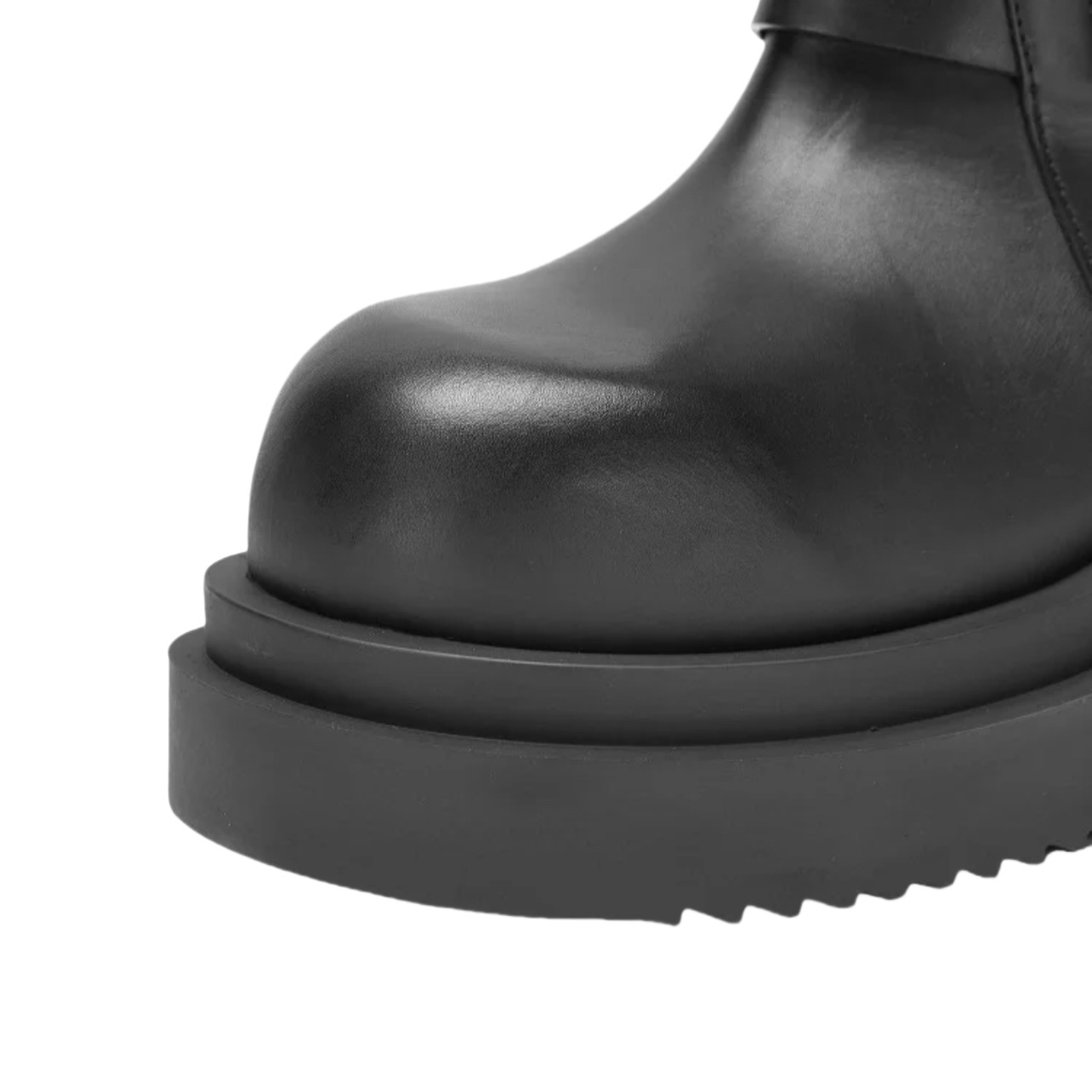 Rick Owens Pull On Bogun Leather Boots - PerfectKickZ