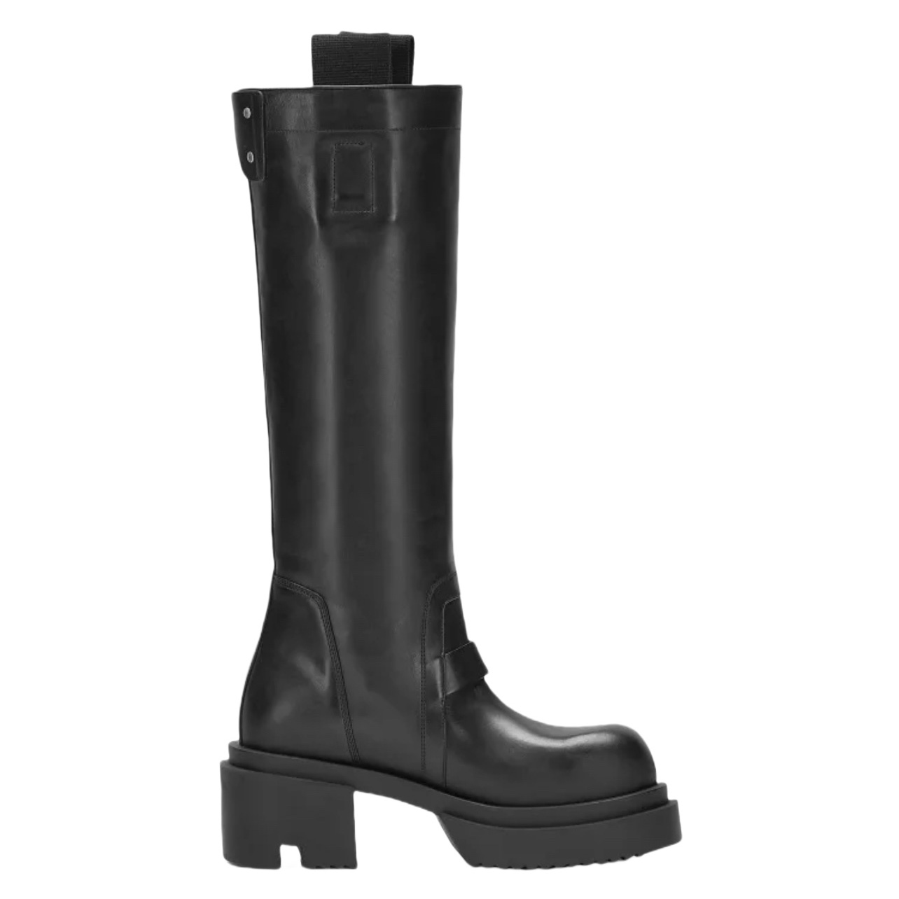 Rick Owens Pull On Bogun Leather Boots - PerfectKickZ
