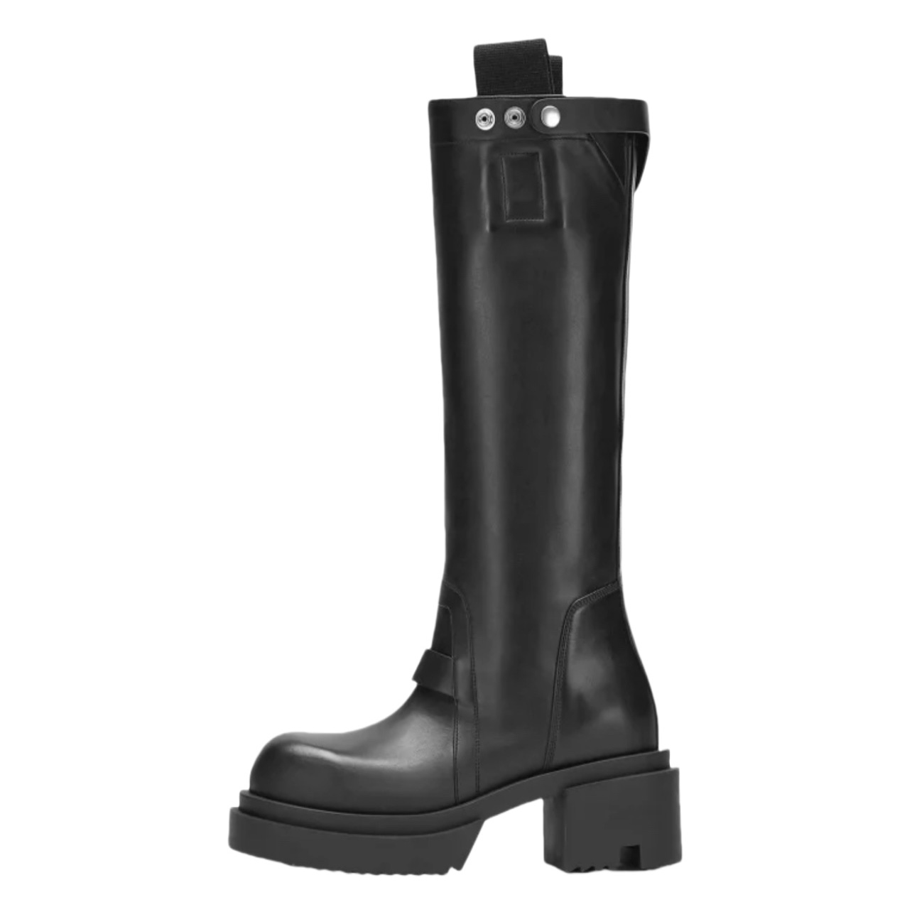 Rick Owens Pull On Bogun Leather Boots - PerfectKickZ