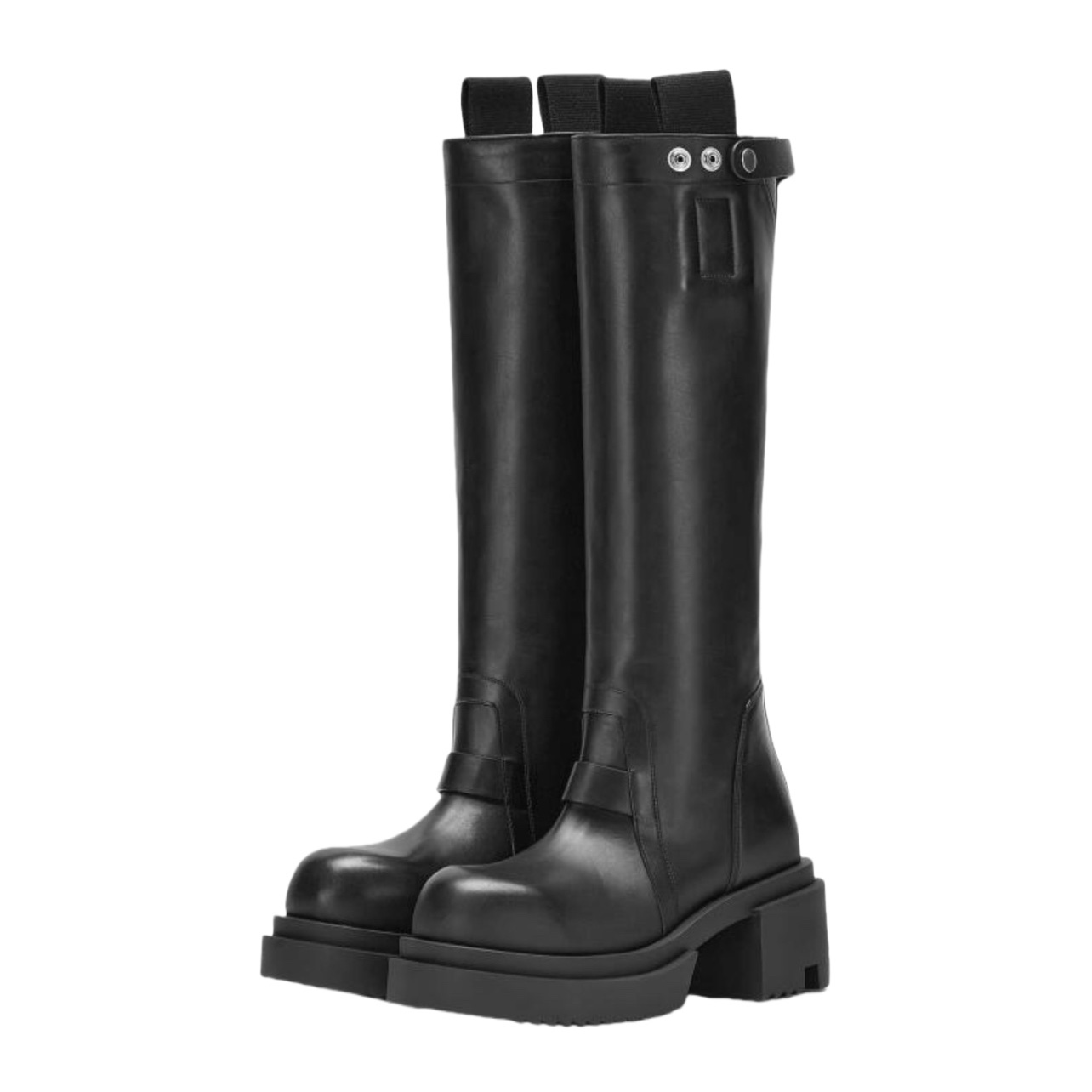 Rick Owens Pull On Bogun Leather Boots - PerfectKickZ