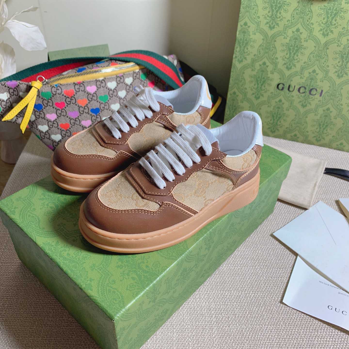 Gucci Toddler Leather Platform Sneaker - PerfectKickZ