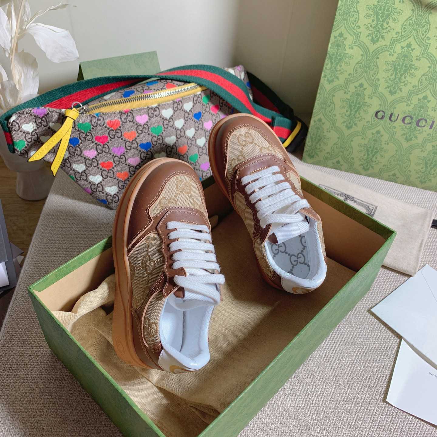 Gucci Toddler Leather Platform Sneaker - PerfectKickZ