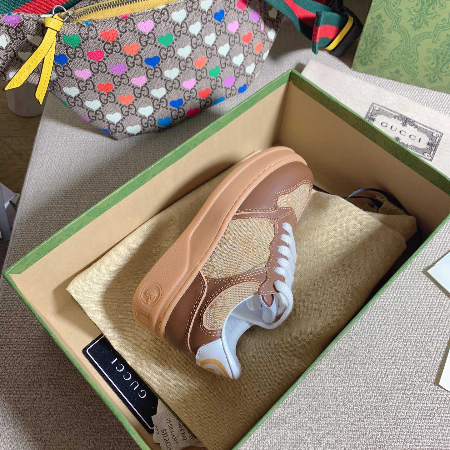 Gucci Toddler Leather Platform Sneaker - PerfectKickZ