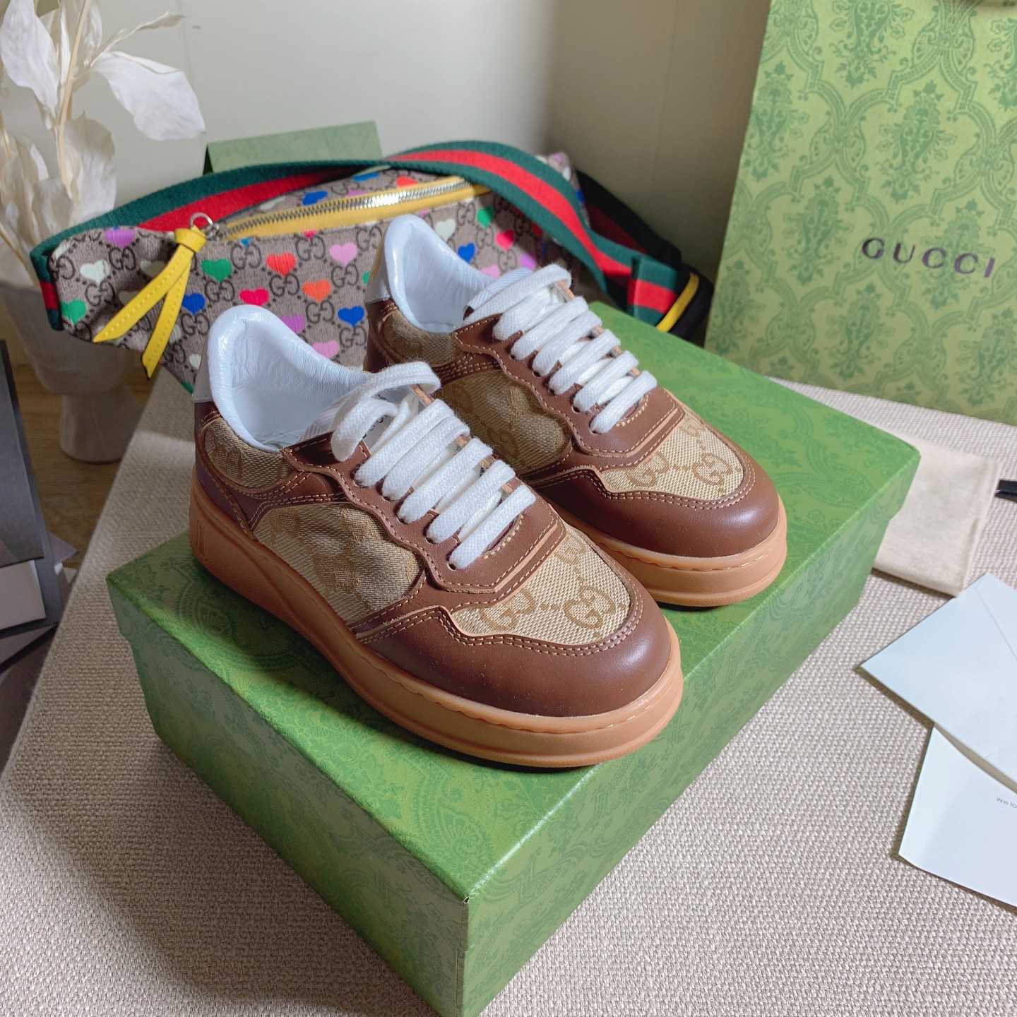 Gucci Toddler Leather Platform Sneaker - PerfectKickZ