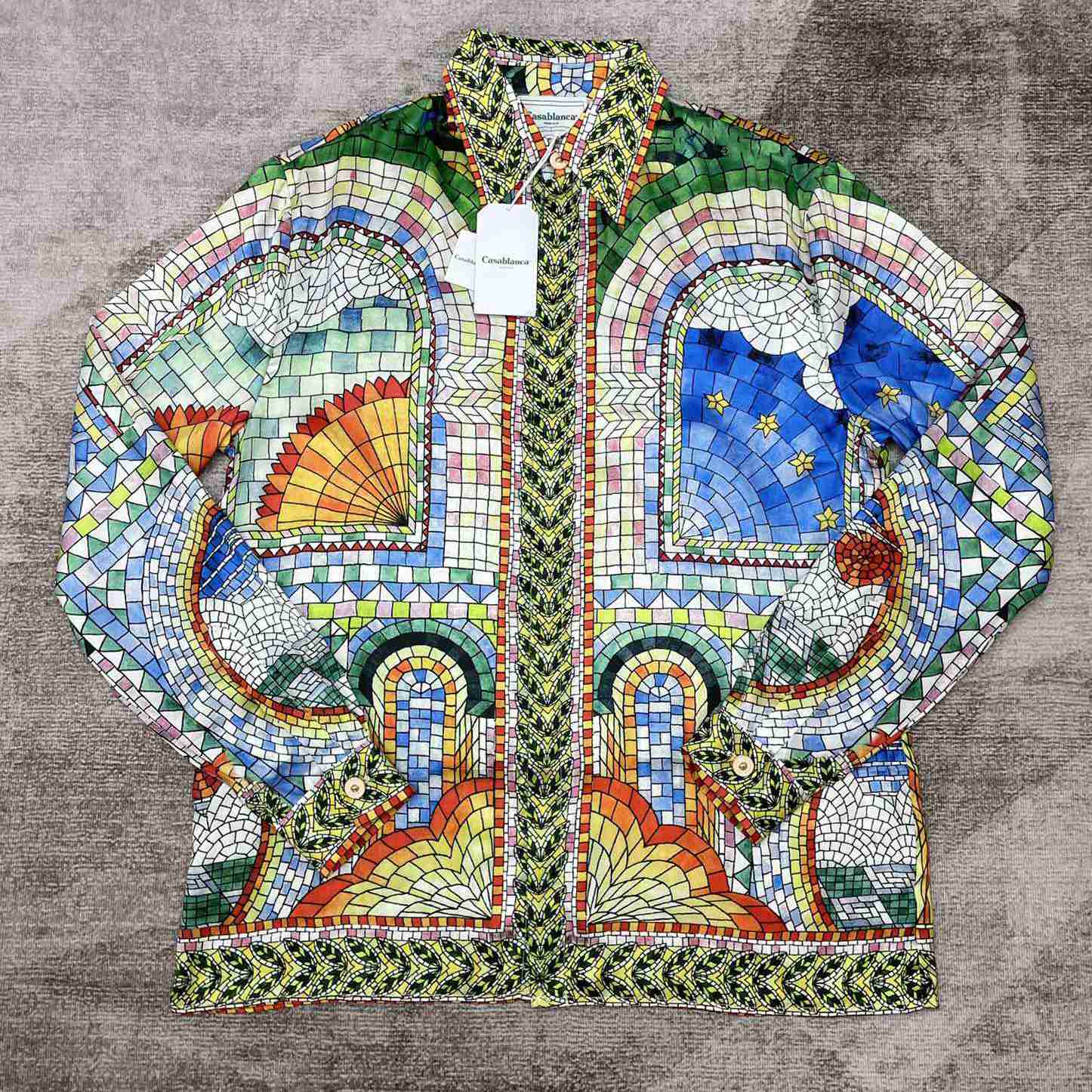 Casablanca Mosaic De Damas Silk Shirt     CA3497 - PerfectKickZ