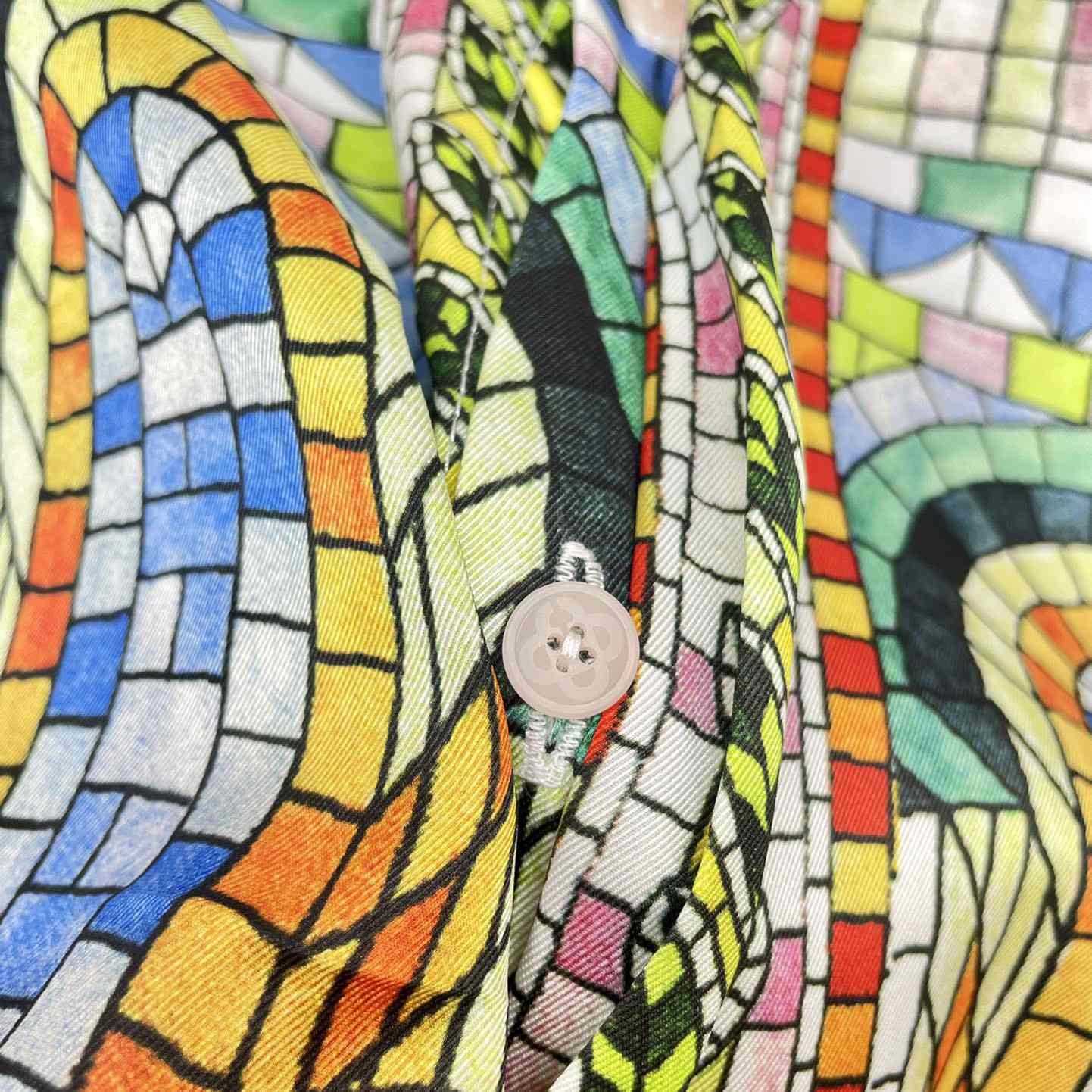 Casablanca Mosaic De Damas Silk Shirt     CA3497 - PerfectKickZ
