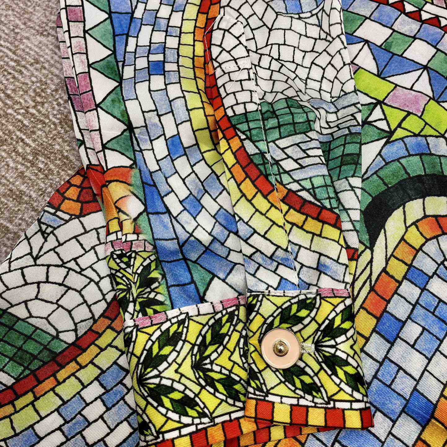 Casablanca Mosaic De Damas Silk Shirt     CA3497 - PerfectKickZ