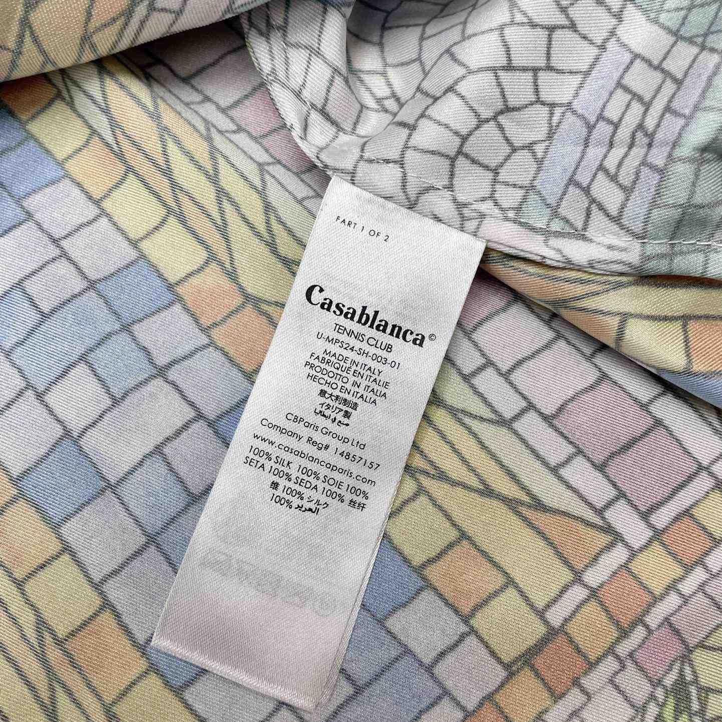Casablanca Mosaic De Damas Silk Shirt     CA3497 - PerfectKickZ