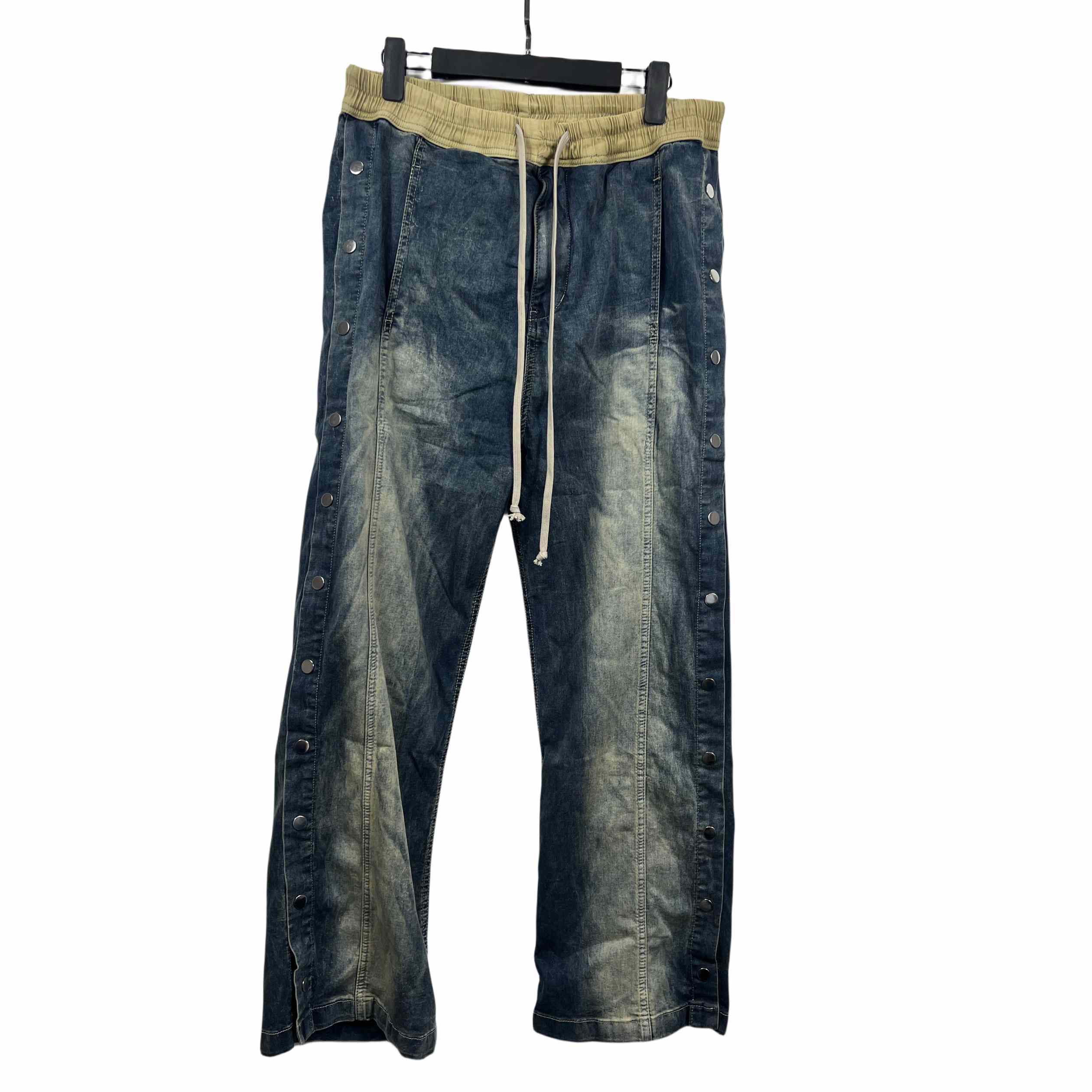 Rick Owens DRKSHDW Denim Hustler Pusher Pants - PerfectKickZ