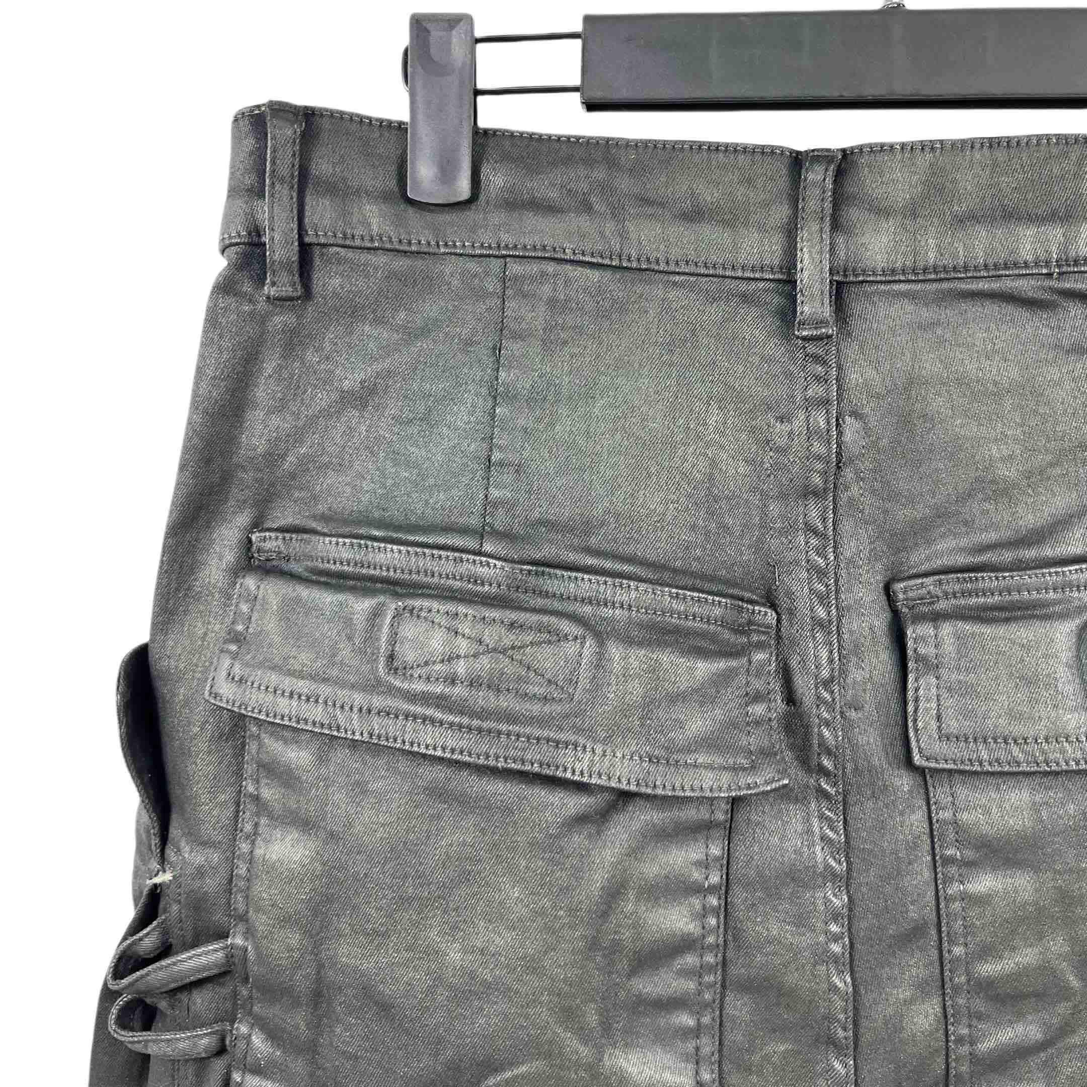 Rick Owens 'stefan' Denim Cargo Shorts - PerfectKickZ