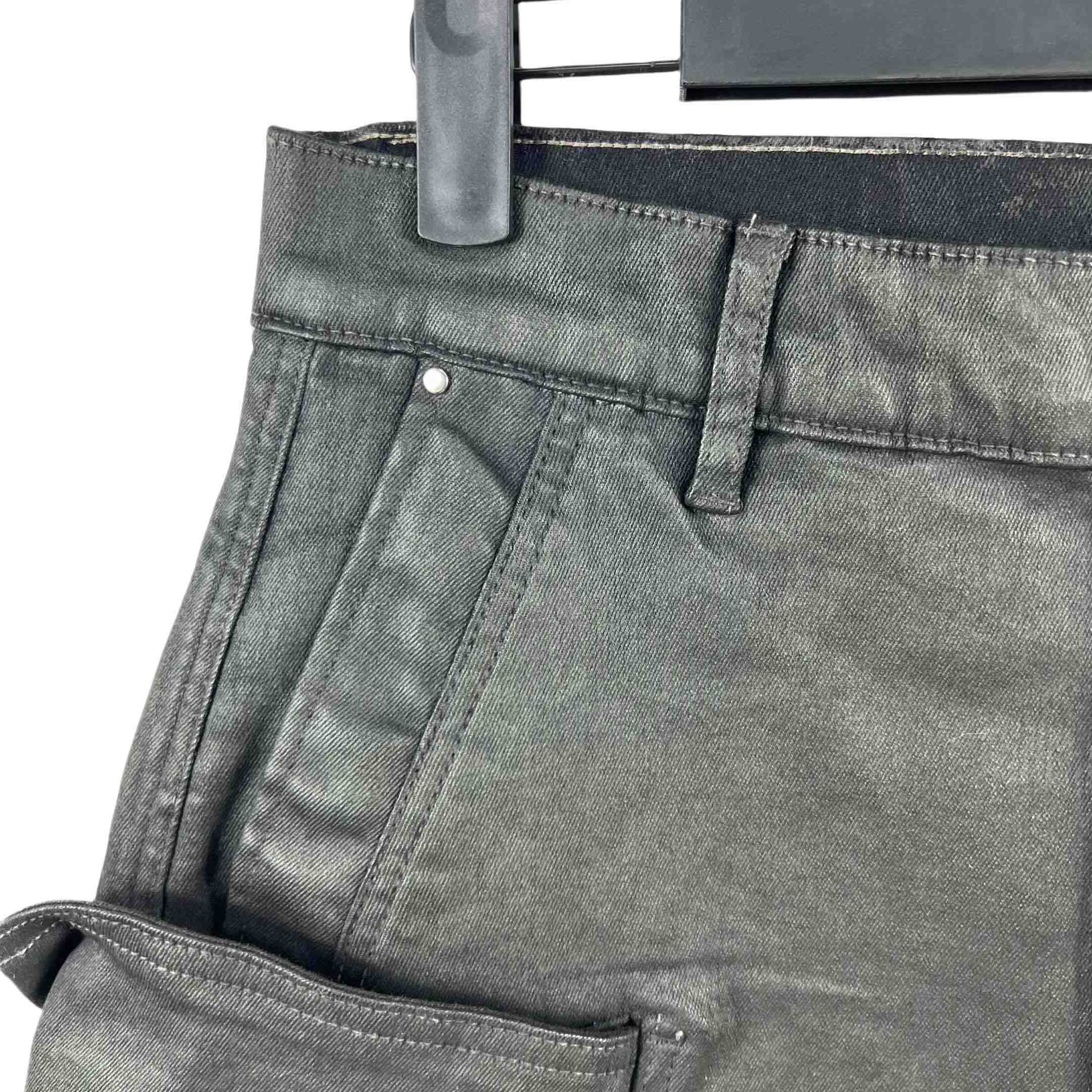 Rick Owens 'stefan' Denim Cargo Shorts - PerfectKickZ