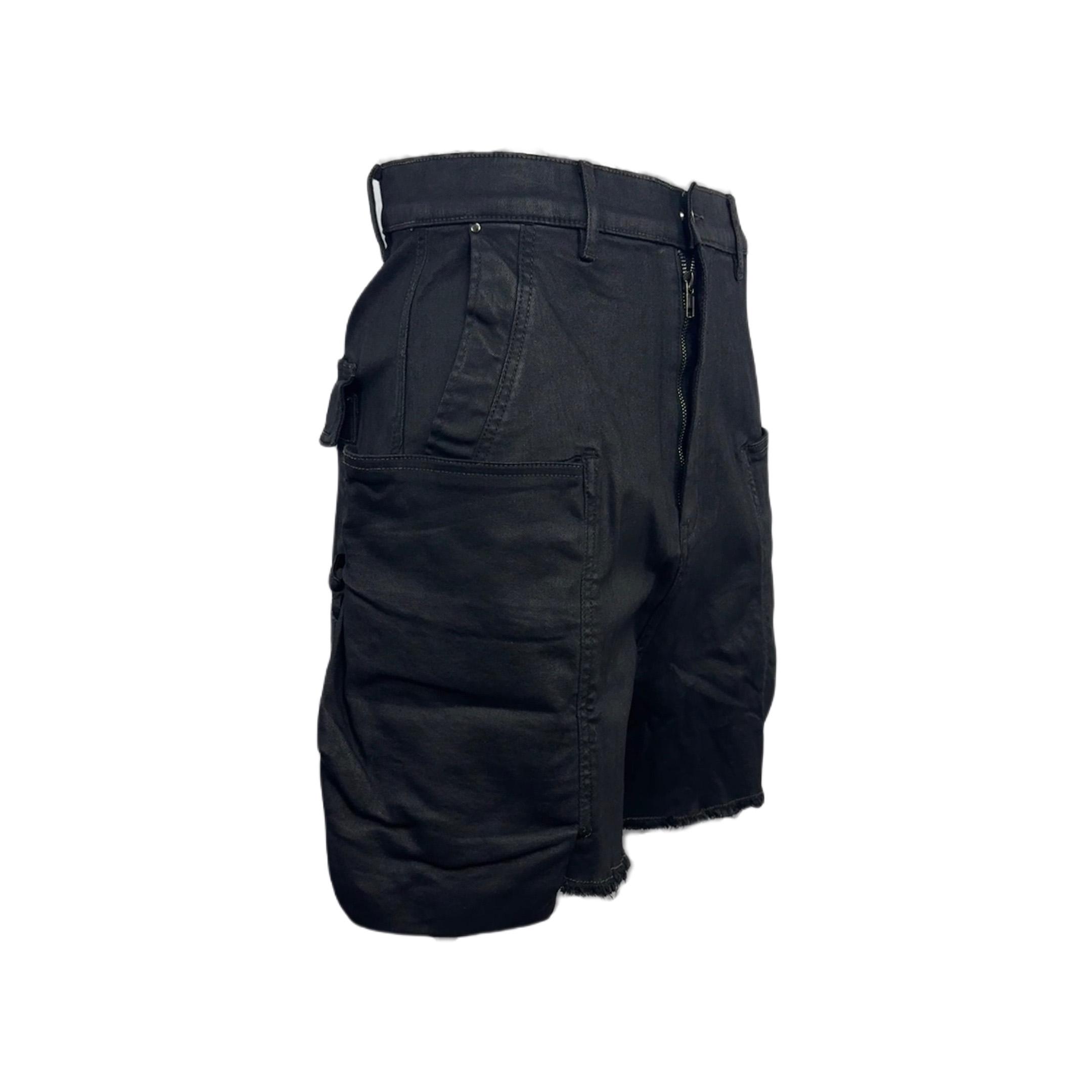 Rick Owens 'stefan' Denim Cargo Shorts - PerfectKickZ