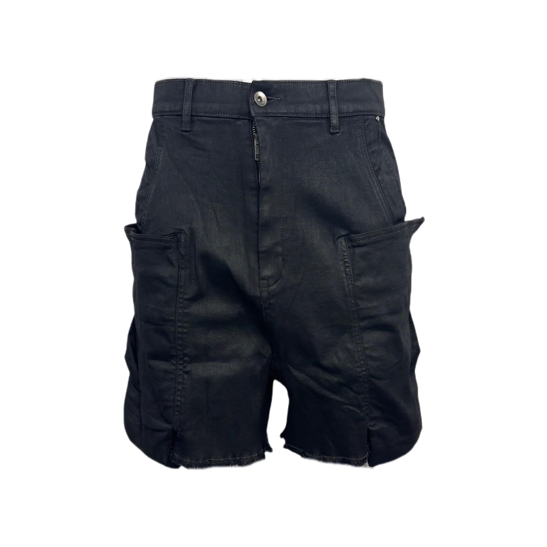 Rick Owens 'stefan' Denim Cargo Shorts - PerfectKickZ