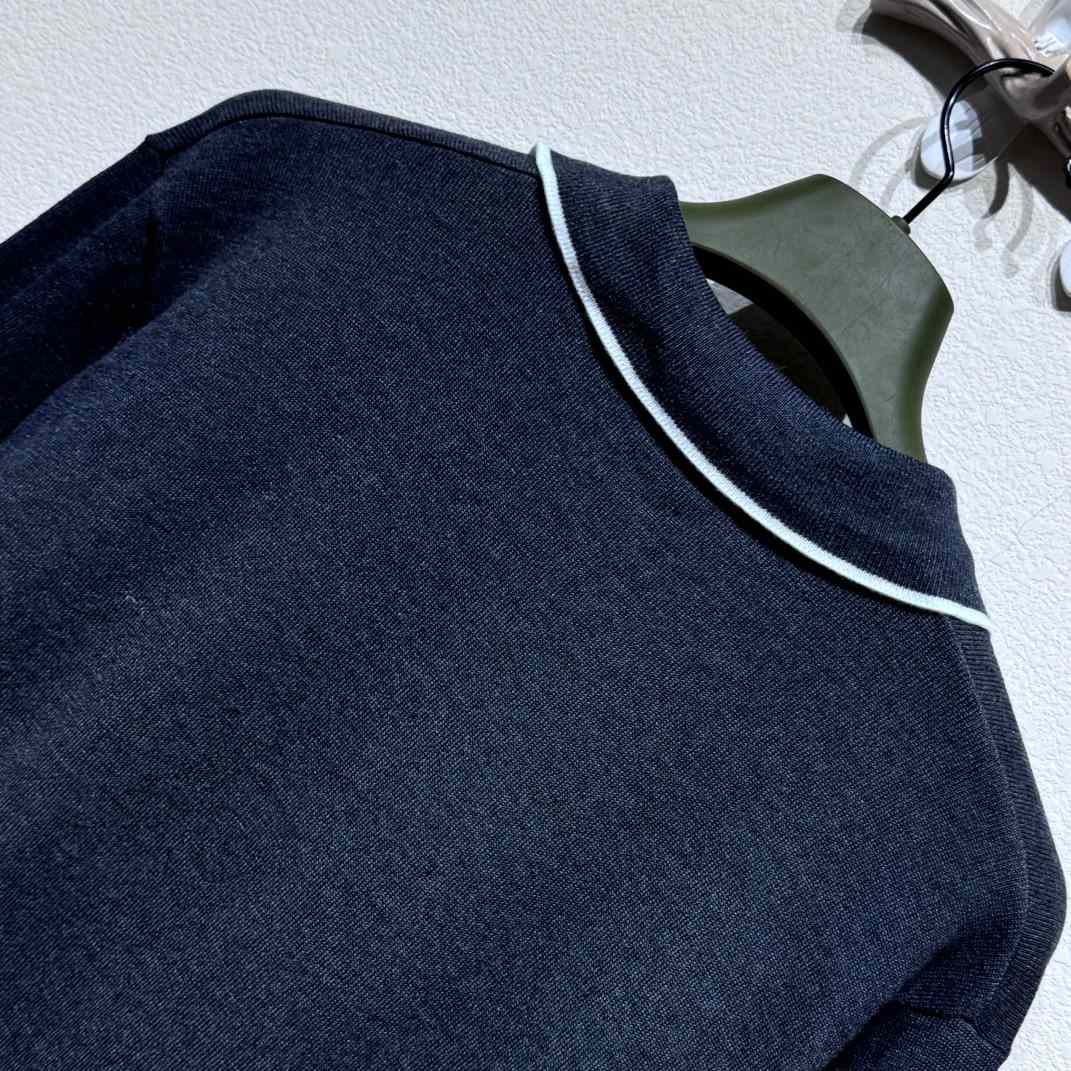 Gucci Knit Wool Long Sleeve Polo Top - PerfectKickZ