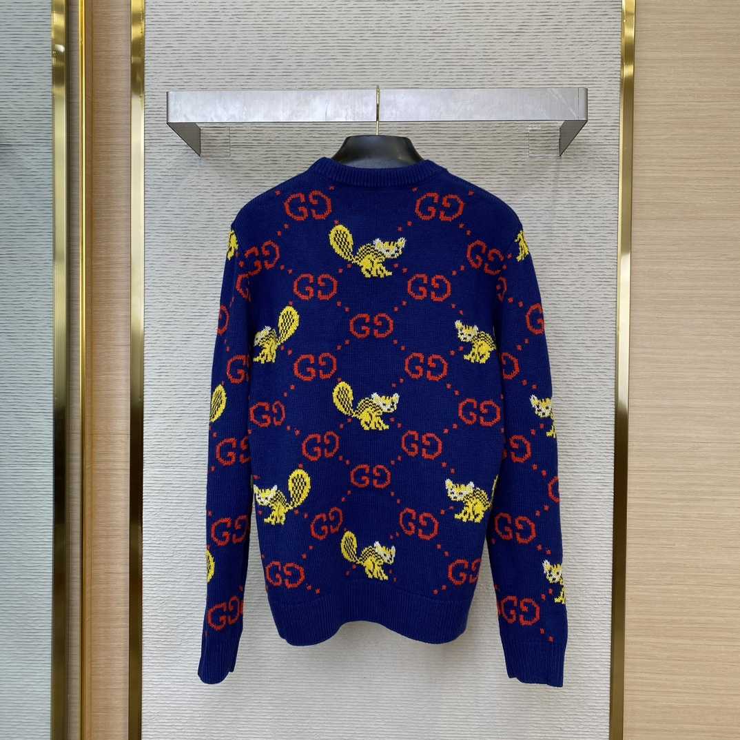 Gucci Freya Hartas Gg Animal Wool Sweater - PerfectKickZ