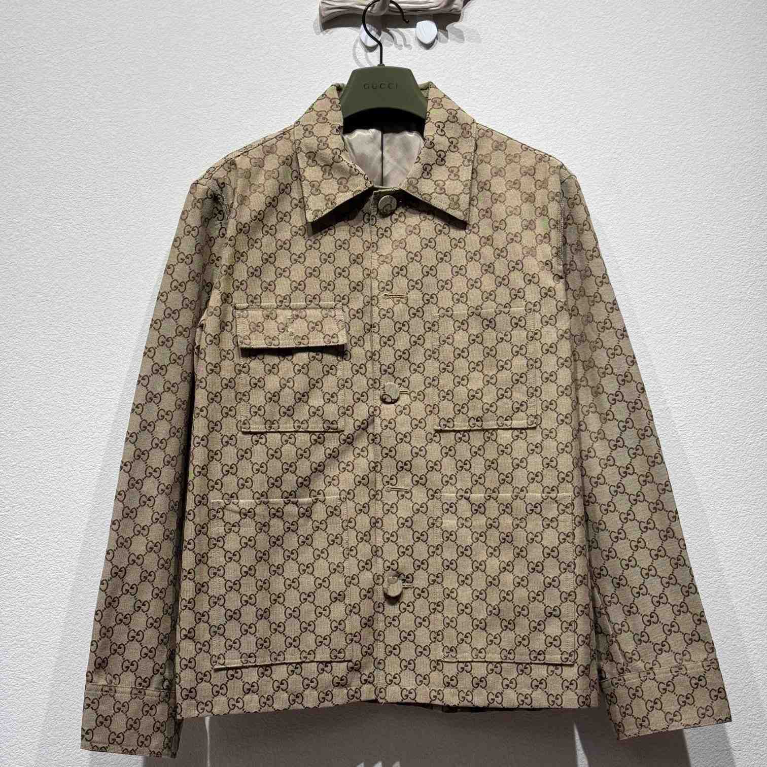 Gucci GG Mixed Cotton Jacket - PerfectKickZ