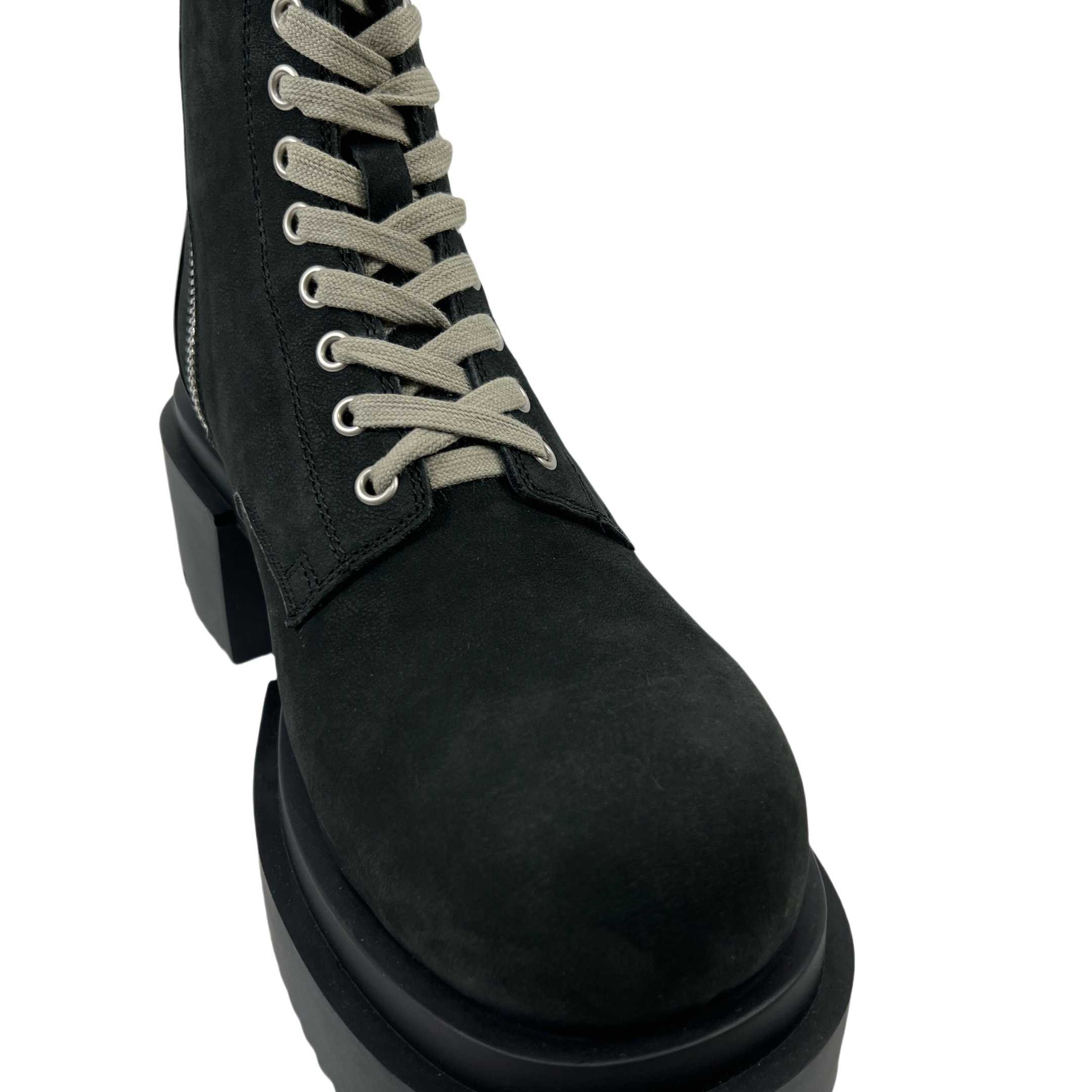Rick Owens Low Army Bogun 80mm leather boots - PerfectKickZ