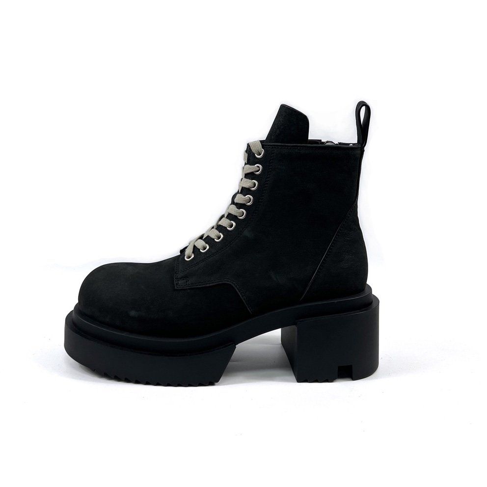 Rick Owens Low Army Bogun 80mm leather boots - PerfectKickZ