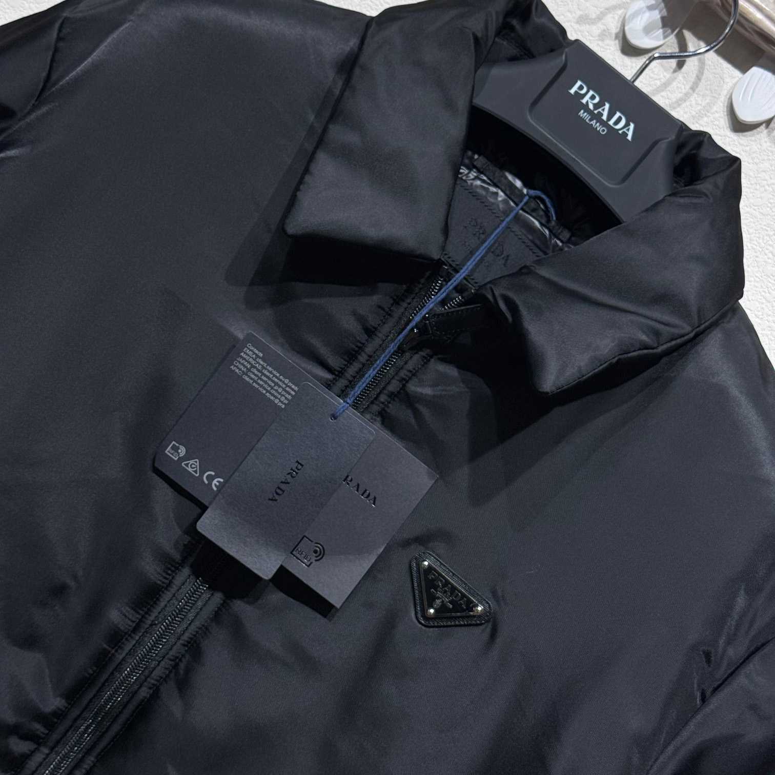 Prada Cropped Re-Nylon Down Jacket - PerfectKickZ