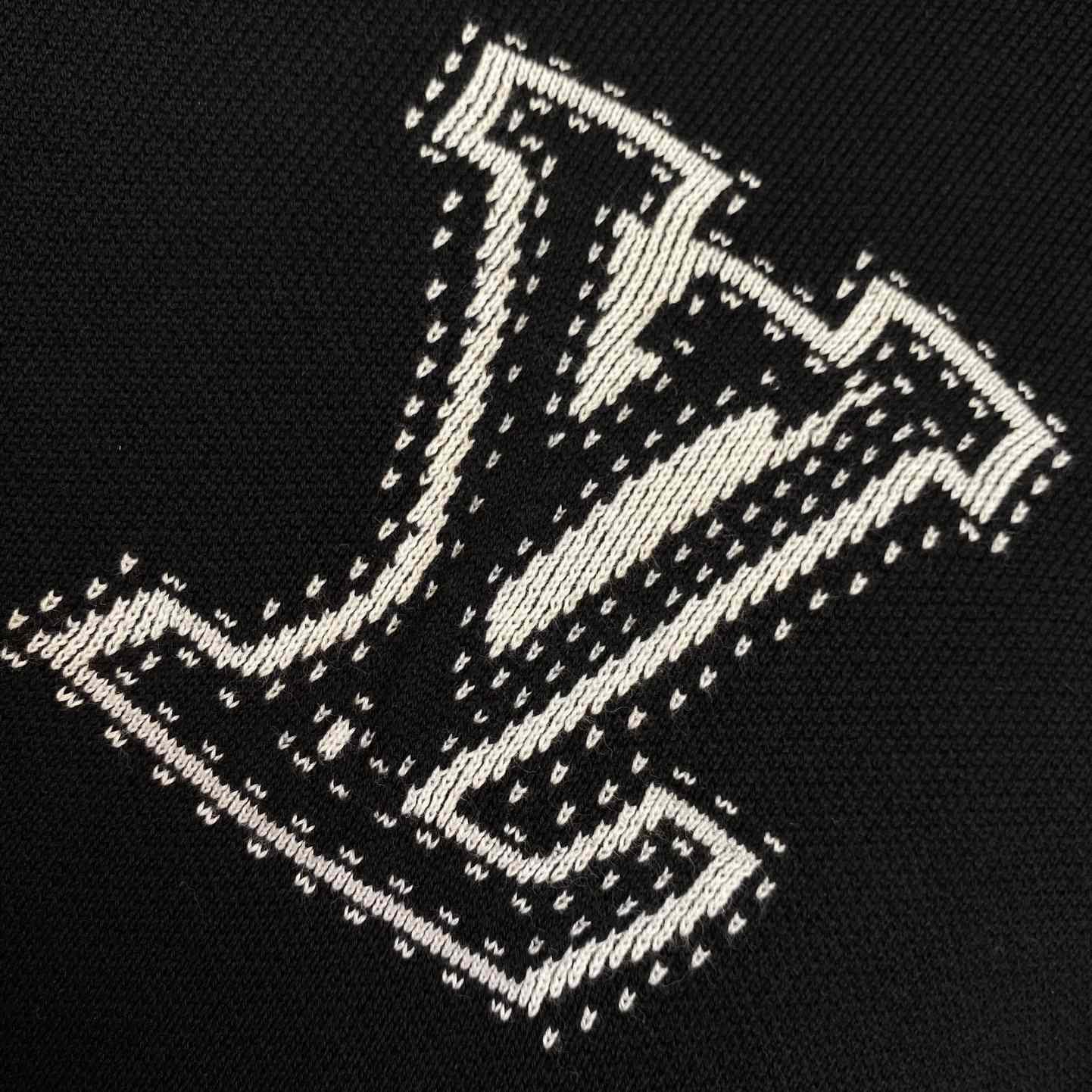 Louis Vuitton Graphic Intarsia Zipped Cotton Hoodie   1AFXKW - PerfectKickZ