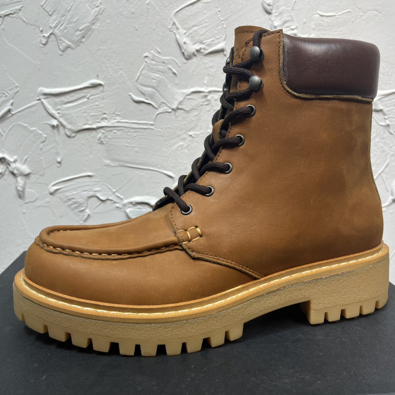 Prada Lug-sole Leather Boots - PerfectKickZ