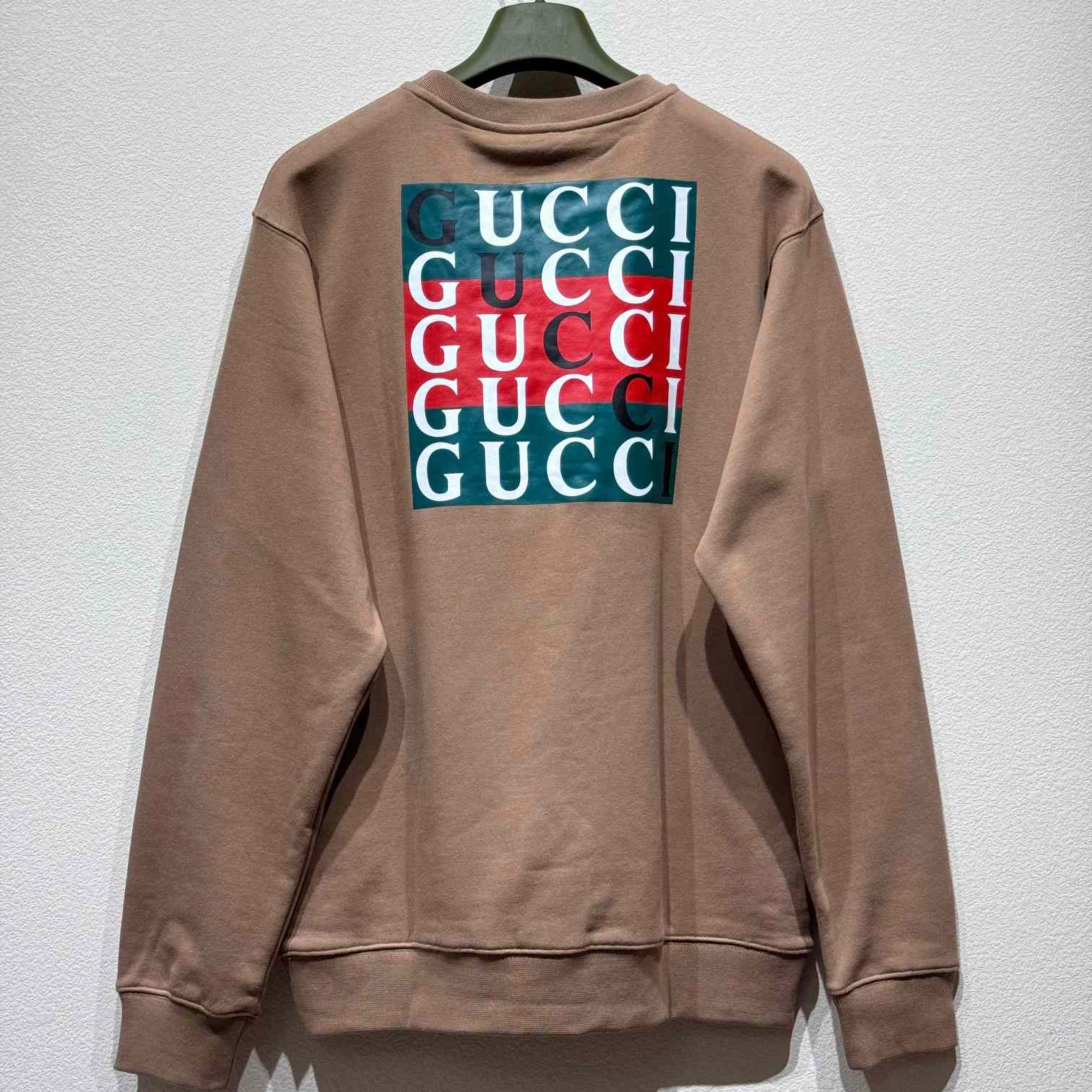 Gucci Cotton Sweatshirt With Logo - PerfectKickZ
