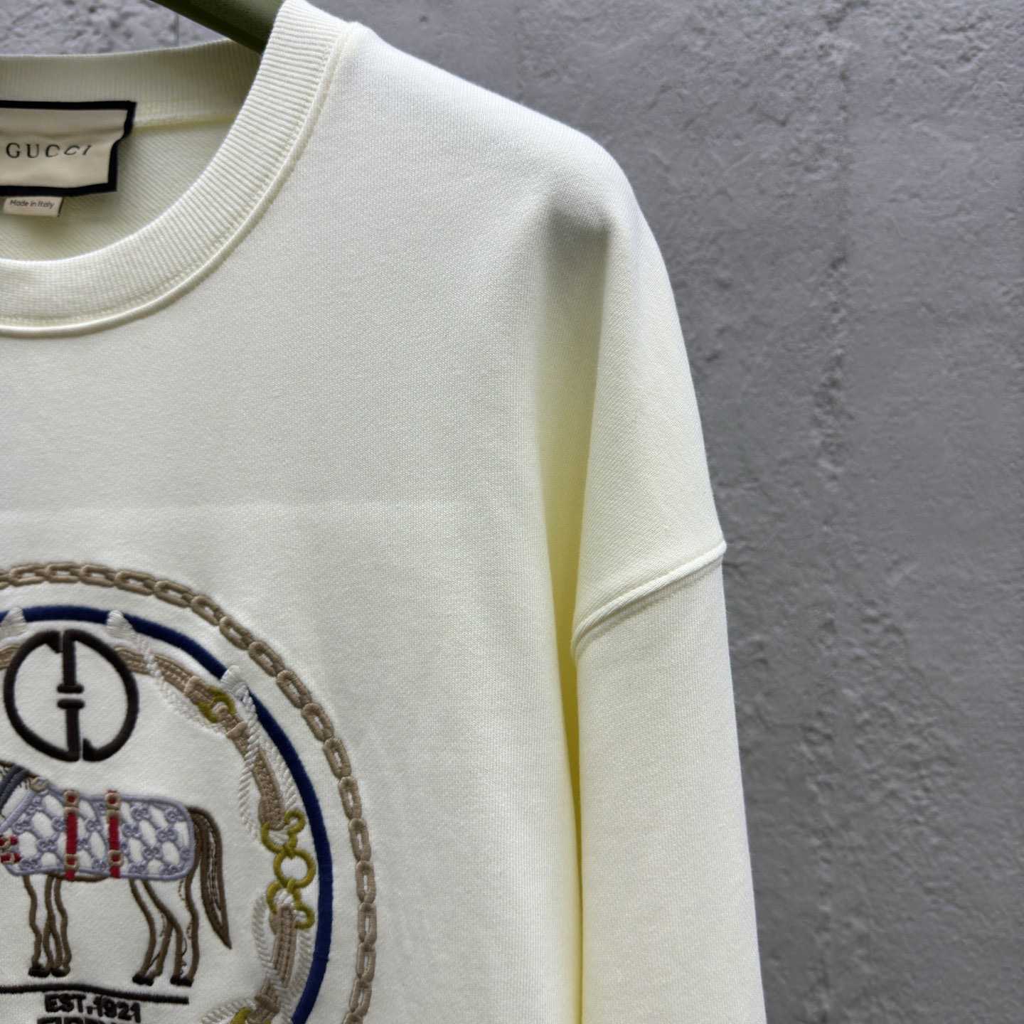Gucci Cotton Jersey Sweatshirt With Embroidery - PerfectKickZ