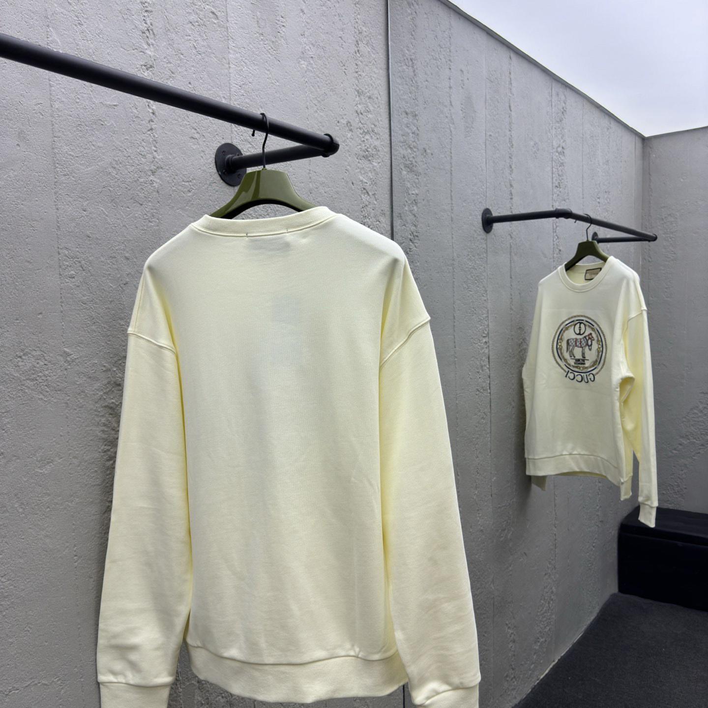 Gucci Cotton Jersey Sweatshirt With Embroidery - PerfectKickZ