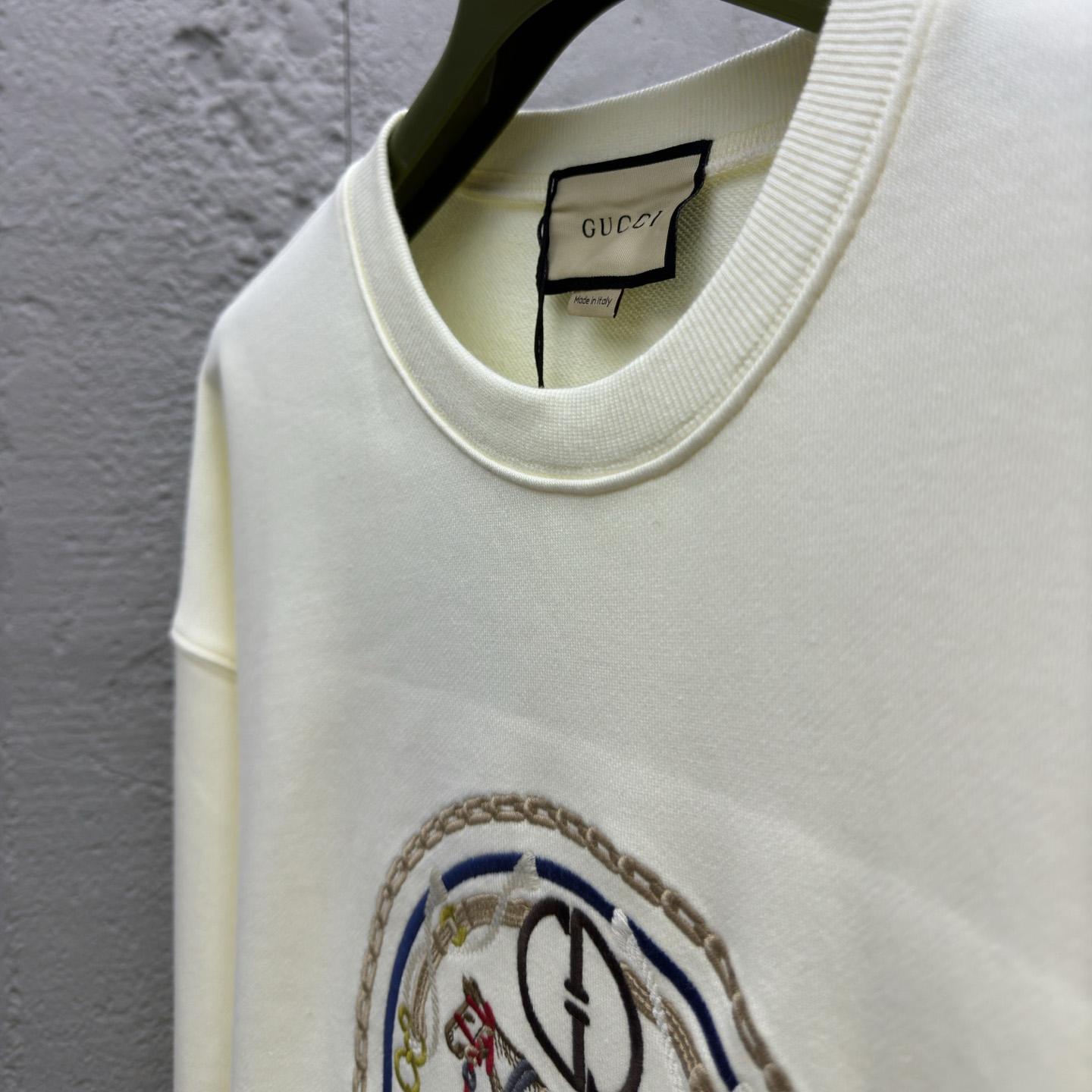 Gucci Cotton Jersey Sweatshirt With Embroidery - PerfectKickZ
