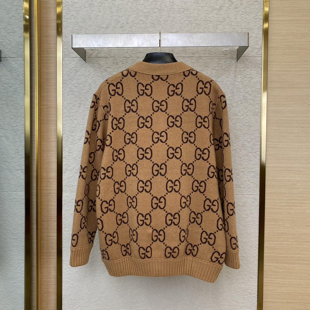 Gucci GG Wool Jacquard Cardigan  - PerfectKickZ