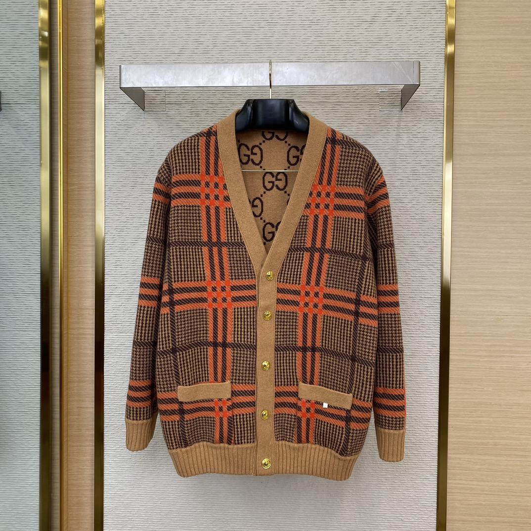 Gucci GG Wool Jacquard Cardigan  - PerfectKickZ