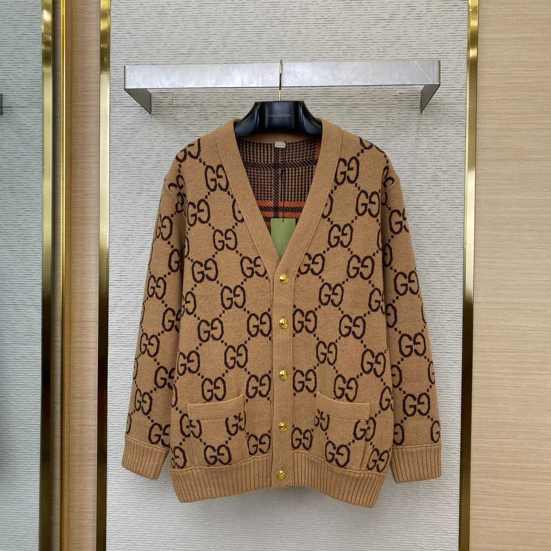 Gucci GG Wool Jacquard Cardigan  - PerfectKickZ